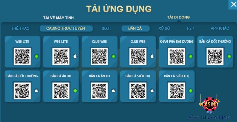 Tải app về hệ điều hành Android cho bet thủ