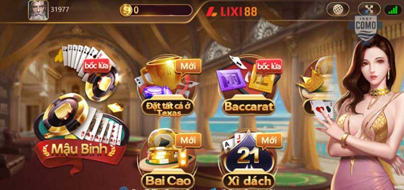 game bài nhà cái Lixi88