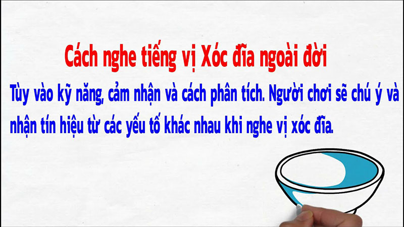 Cách nghe tiếng xóc đĩa là sao